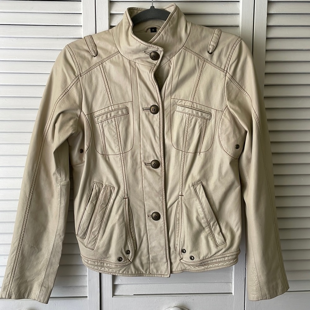 Andrew Marc light tan Leather jacket